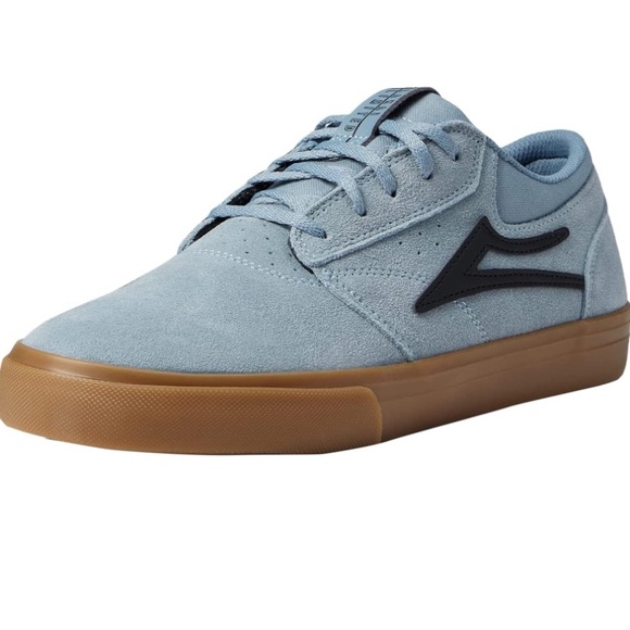 Lakai Limited Griffin Skate Shoes/Sneakers in Light Blue Suede and Brown - Picture 3 of 15